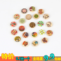 Painted wood buttons childrens sweater buttons beautiful decorative buttons handmade buttons
