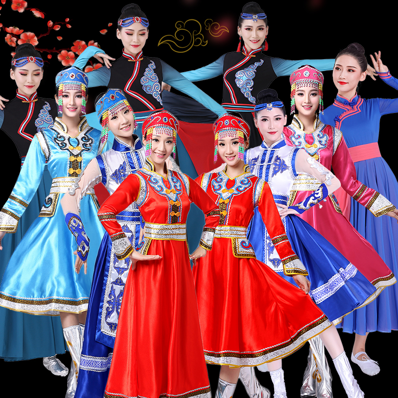 Mongolian show costumes ethnic minorities 2022 new Inner Mongolia ethnic dance dress square dance women's performance