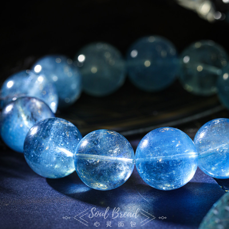 Soul Bread Brazil Starlight Aquamarine Star Sea Santa Bracelet Crystal Pendant