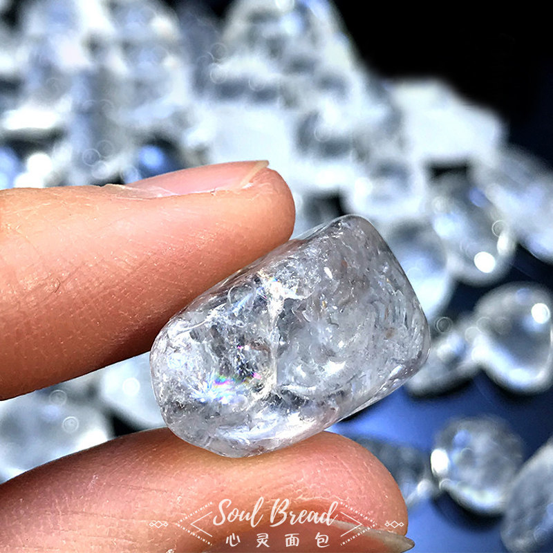 Hearty bread Himalayan Holy Domain Crushed Crystal White Crystal White Crystal Bowls Crushed New Year's New Year gift lovers men and women