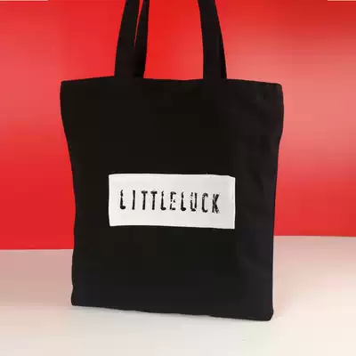 New spot cotton bag shoulder tote bag foldable portable hipster students make up class