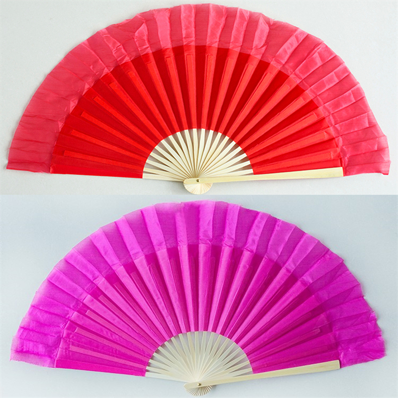 8 inch double-sided silk fan children's examination dance fan Jiaozhou Yangge Yunnan flower drum lamp fan practice small red fan