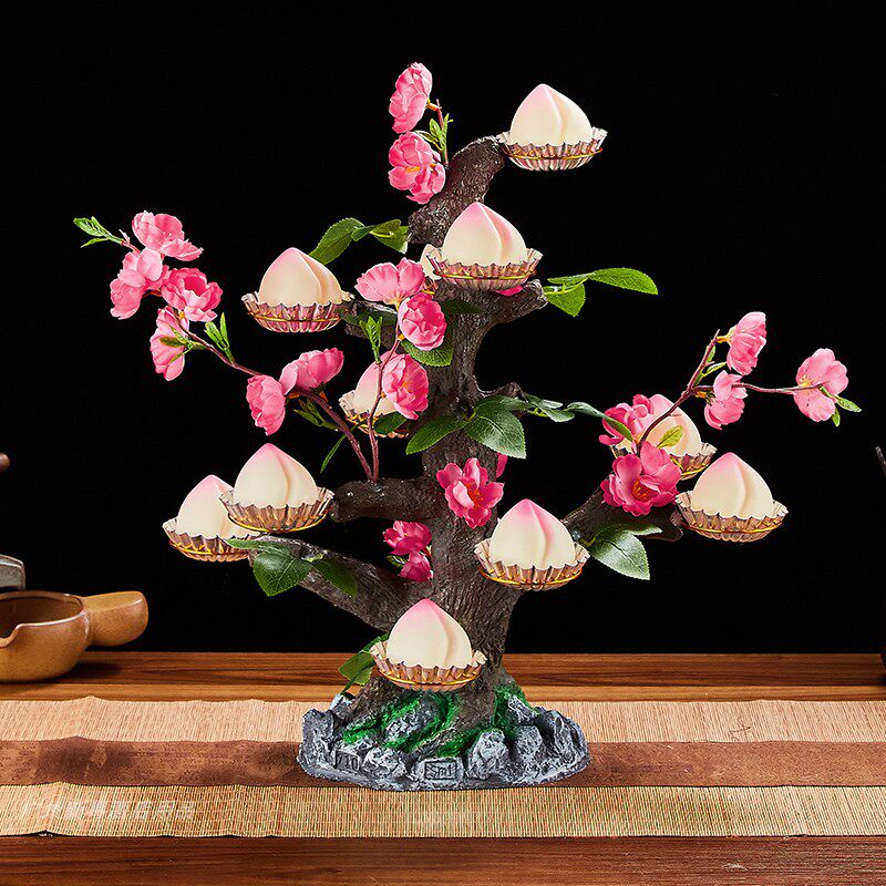 Longevity Peach Tree Ornament 12 Holes 18 Holes Hotel Gift Banquet Embellishment Personality Creative Decoration Snack Stand Tableware