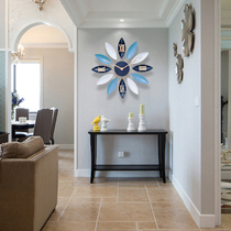  Nordic art clock clock wall clock European modern simple personality fashion household living room creative decoration mute