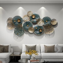  Metal style light luxury wall decoration Creative wrought iron wall decoration Wall decoration Simple living room background wall decoration pendant