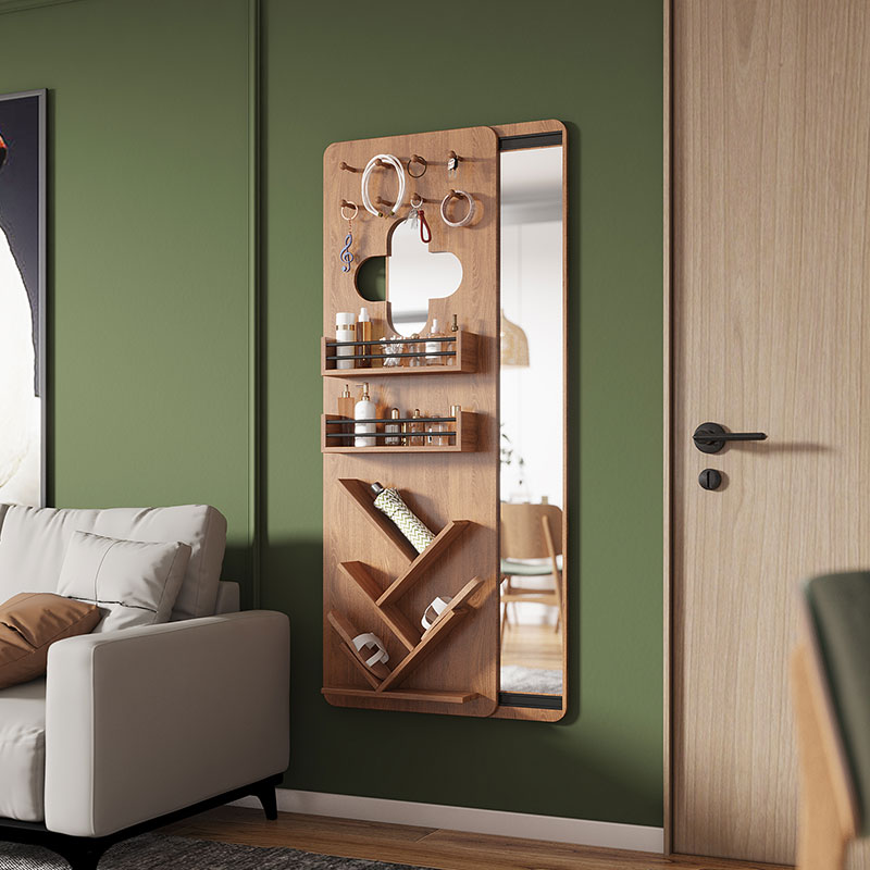 tủ đựng trang sức có gương Gương thay đồ tối giản hiện đại gương soi toàn thân đa chức năng tủ đựng đồ gia đình bằng gỗ nguyên khối gương trang điểm sáng tạo lắp gương treo tường tủ gương trang điểm tủ đựng trang sức có gương