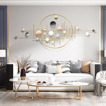 Light luxury wrought iron home living room wall decoration background wall creative bedroom metal Nordic decorative art pendant