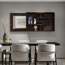 New Chinese multifunctional solid wood electric meter box decoration painting distribution box sheltering creative storage box electric brake box shelve