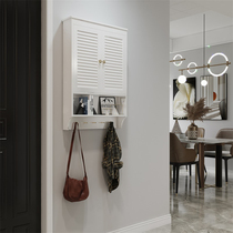 Nordic Wind Multifunction Solid Wood Electric Meter Box Shelter Creative Storage Box Electric Gate Box Accessories Picture Distribution Box Shelve