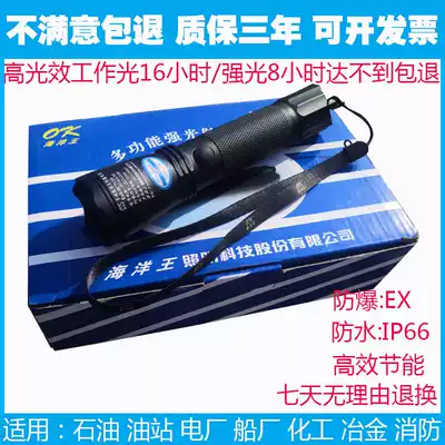 Ocean King JW7622 7623HZ multifunctional LED strong light inspection miniature explosion-proof flashlight battery charger