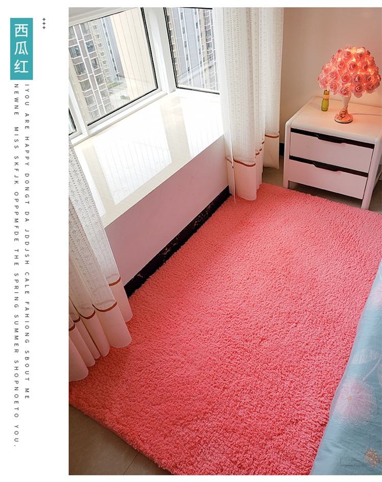 IKEA màu hồng sang trọng thảm phòng ngủ đầy đủ đầu giường mat mat subnet ảnh đỏ cho thuê nhà sàn chăn - Thảm thảm nỉ trải sàn