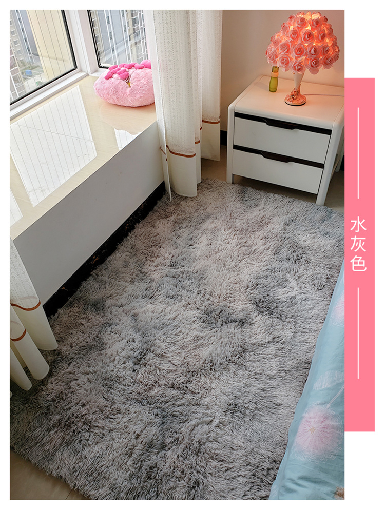 Bắc Âu gió tie-nhuộm đầu giường thảm phòng khách phòng ngủ cô gái cloakroom tròn variegated gradient mat mat - Thảm thảm trang trí phòng khách