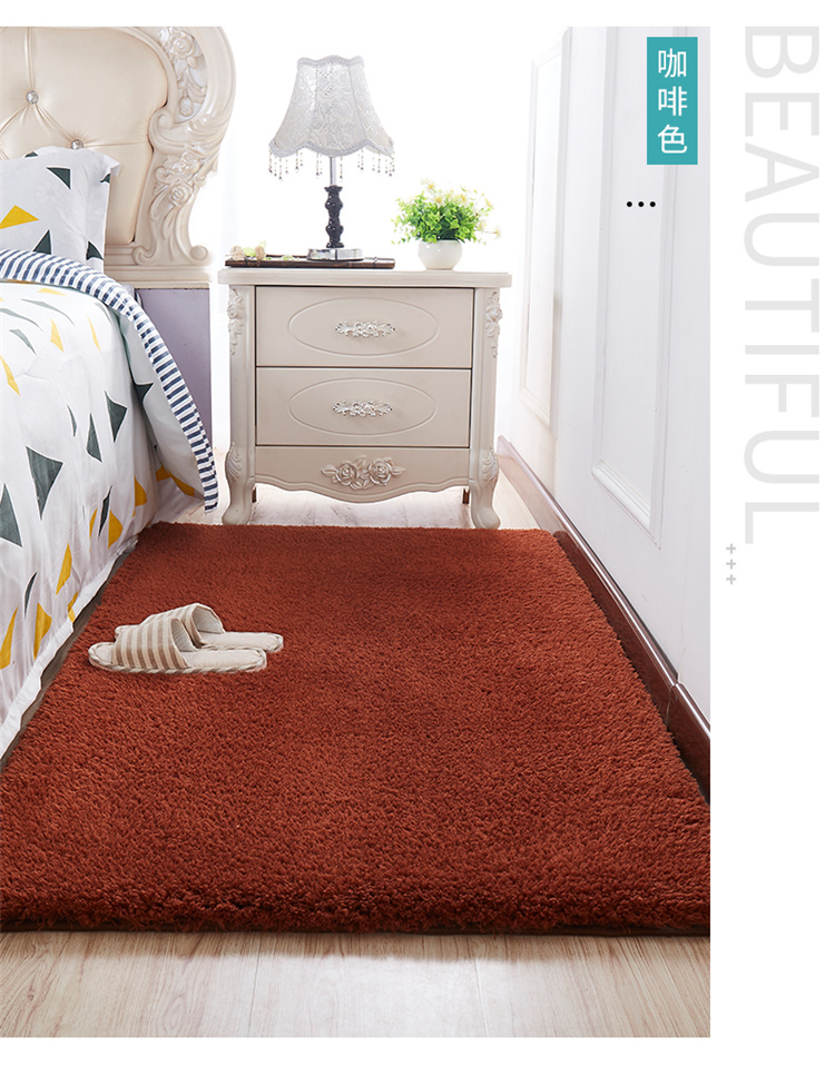 IKEA màu hồng sang trọng thảm phòng ngủ đầy đủ đầu giường mat mat subnet ảnh đỏ cho thuê nhà sàn chăn - Thảm thảm nỉ trải sàn