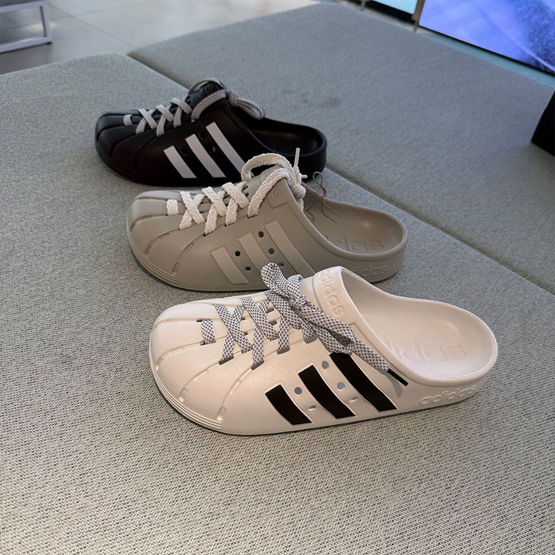 Adidas Adidas Men's and Women's Summer Clogs Lace-Up Sports Casual Water-Resistant Beach Sandals Jq2118