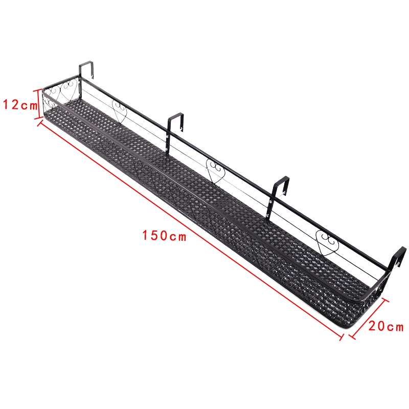 Giá bậu cửa sổ Giá hoa ban công Cạnh cửa sổ treo giá treo chậu hoa Giá hoa mọng nước Lan can sắt rèn móc treo chậu hoa móc sắt treo chậu hoa 