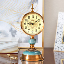 European creative desktop watch ornaments American clock living room porch model room soft decorations clock clock clock