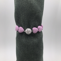  Cute curtain strap Princess room bedroom curtain strap magnet free punching