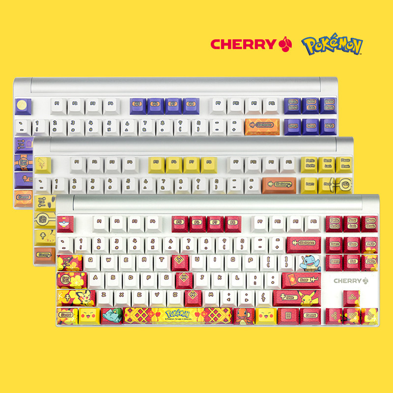 CHERRY CHERRY MX8 0 POKÉMON PIKACHU POKEMON GENUINE AUTHORIZED NEW YEAR GROUP IMAGE LIMITED keyboard