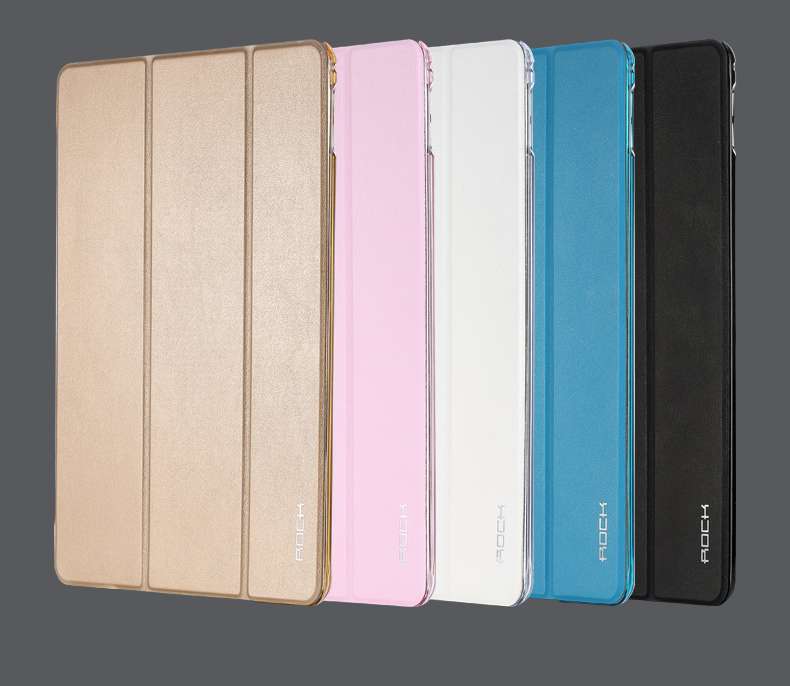 ROCK Apple ipad air2 vỏ bảo vệ A1566 A1567 máy tính bảng ngủ mỏng bao da toàn diện chống rơi - Phụ kiện máy tính bảng bàn phím ipad mini 5