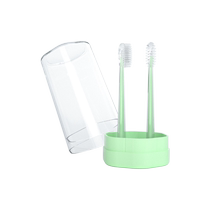 Newborn baby silicone milk toothbrush 0-18 months baby oral tongue coating artifact soft head soft hair child