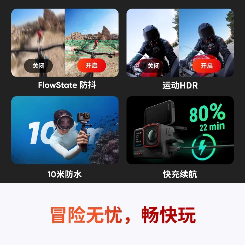 Shadowstone Insta360 Ace Pro Экшн камера Leica цветовая стабилизация велоспорт влог уличная фотография дайвинг