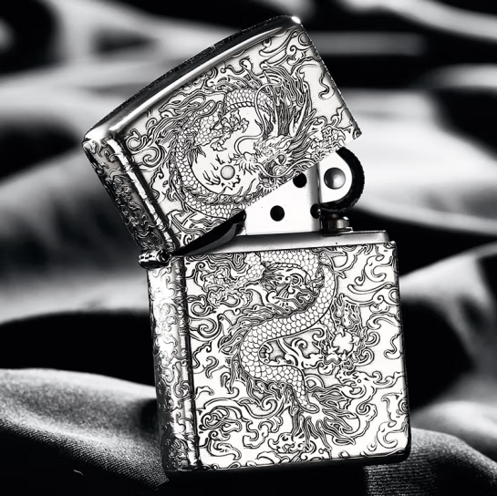 Lighter zippo genuine sterling silver Xiangyunlong original authentic windproof zppo limited edition men's gift engraving zp