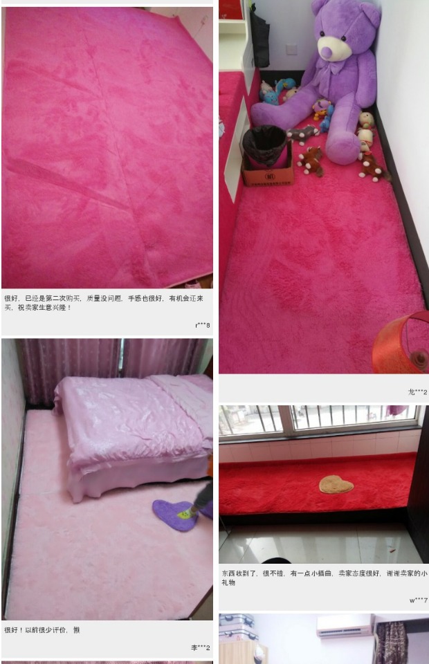 Washable phòng ngủ thảm phòng khách đáng yêu bàn cà phê bên cạnh giường chăn phòng nhà cửa vịnh mat tùy chỉnh Silky - Thảm thảm trải sàn cho bé