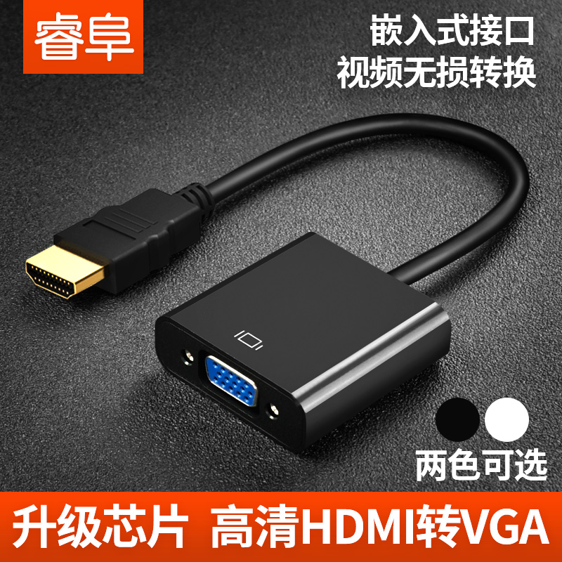 HDMI to VGA Xiaomi box notebook HD converter adapter cable connected to computer screen projector hdml adapter vga with audio output Network set-top box link display cable