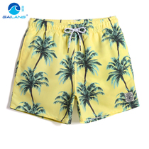 Gia Lang Xia quick-dry loose beach pants mens seaside vacation swimming trunks three-point casual shorts drifting tide card can be put into the water