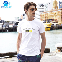 Cover waves mens short sleeve T-shirt trendy clothes half sleeve mens T-shirt 2019 new summer base shirt holiday T-shirt