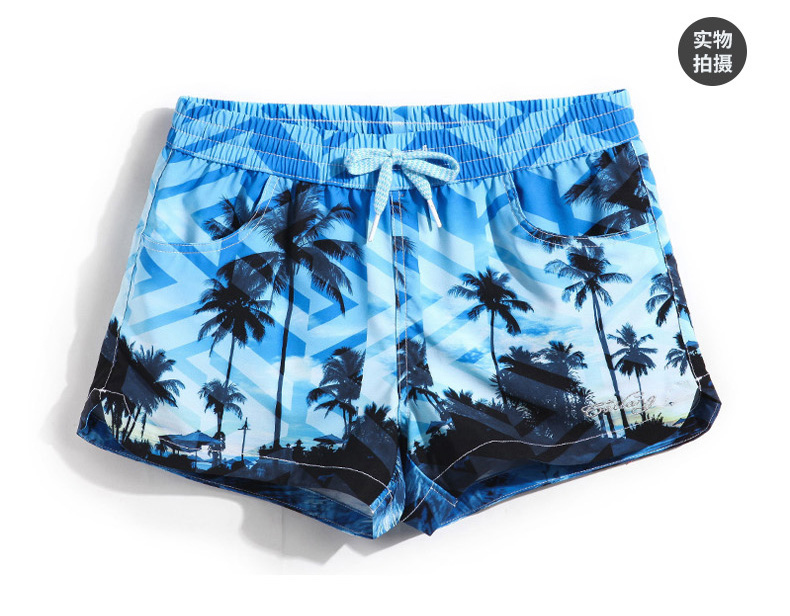 Quần che sóng Quần không thấm nước kéo dài quần nữ nhanh khô kích thước lớn Quần short kỳ nghỉ giữa tăng - Quần bãi biển 	quần đi biển giá rẻ	