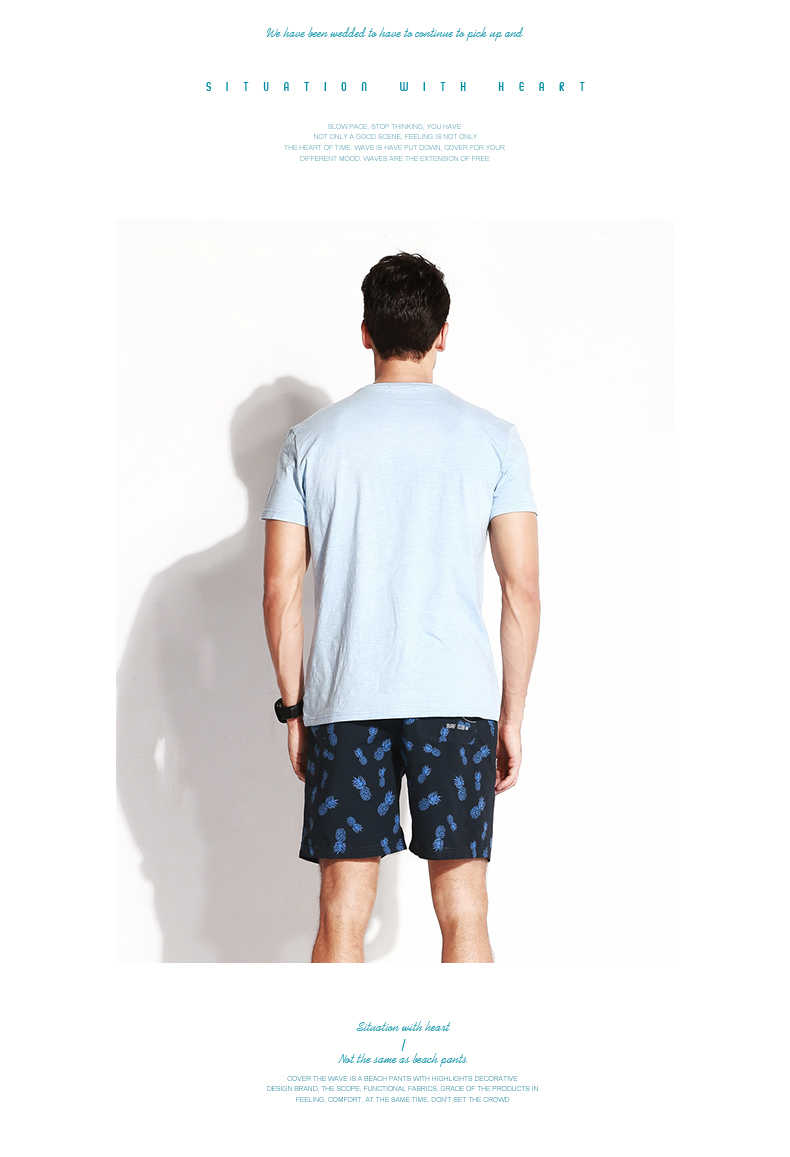 Quần đi biển bên bờ biển Gailang nam nhanh khô nhanh kích thước lớn năm điểm quần short giản dị với quần lót nam boxer lót - Quần bãi biển 	mua quần áo đi biển nam	