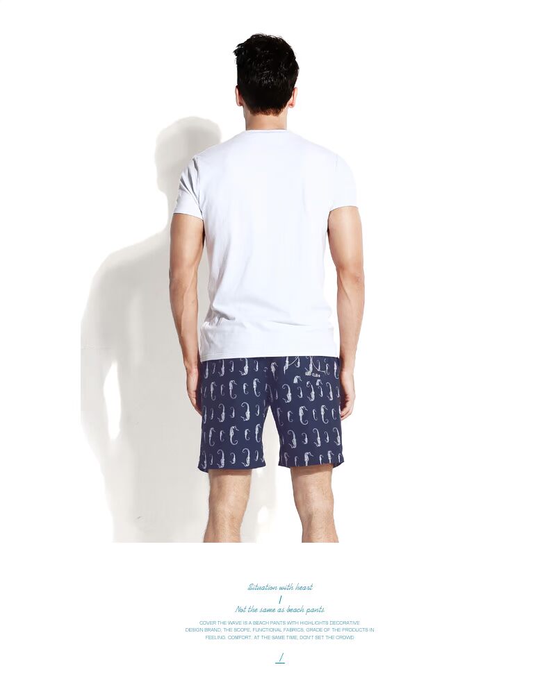 Bao sóng mùa hè bãi biển quần giả nam khô nhanh thể thao lỏng bốn điểm quần short xu hướng in quần short boxer 	quần áo đi biển hà nội	