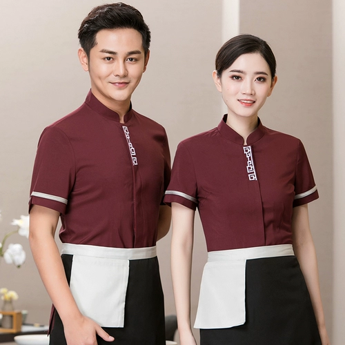 Униформа для отеля для работы, комплект, короткий рукав