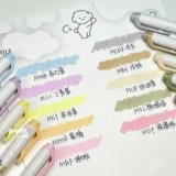 Японская флуоресцентная зебра, флуоресцентный двусторонний маркер для школьников, 26 цветов