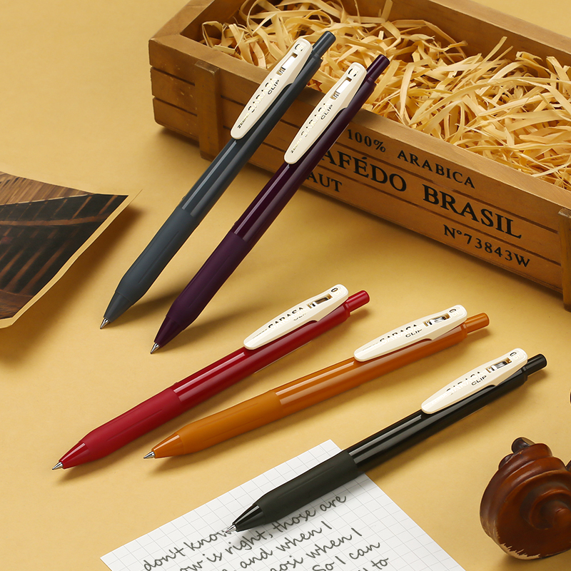 Zebra retro color pen jj15 limited strawberry official flagship store official website zebra neutral series black pen new 5 colors