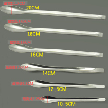 Stainless steel spoon 16CM reagent spoon 10cm single head laboratory sampling spoon trace spoon Kitchen