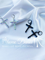 Custom color professional Latin dance earrings Modern dance earrings National standard dance stud earrings SZ imitation Austrian diamond Blackpool competition section