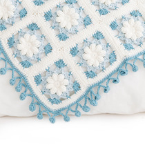 New mommy hand-made Edelweiss mosaic blanket handmade diy time crochet cotton wool material bag