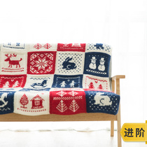 New mommy hand made for Fairisland blanket wool hand choreography No. 1 thick wool wire group stick stitch woven material bag