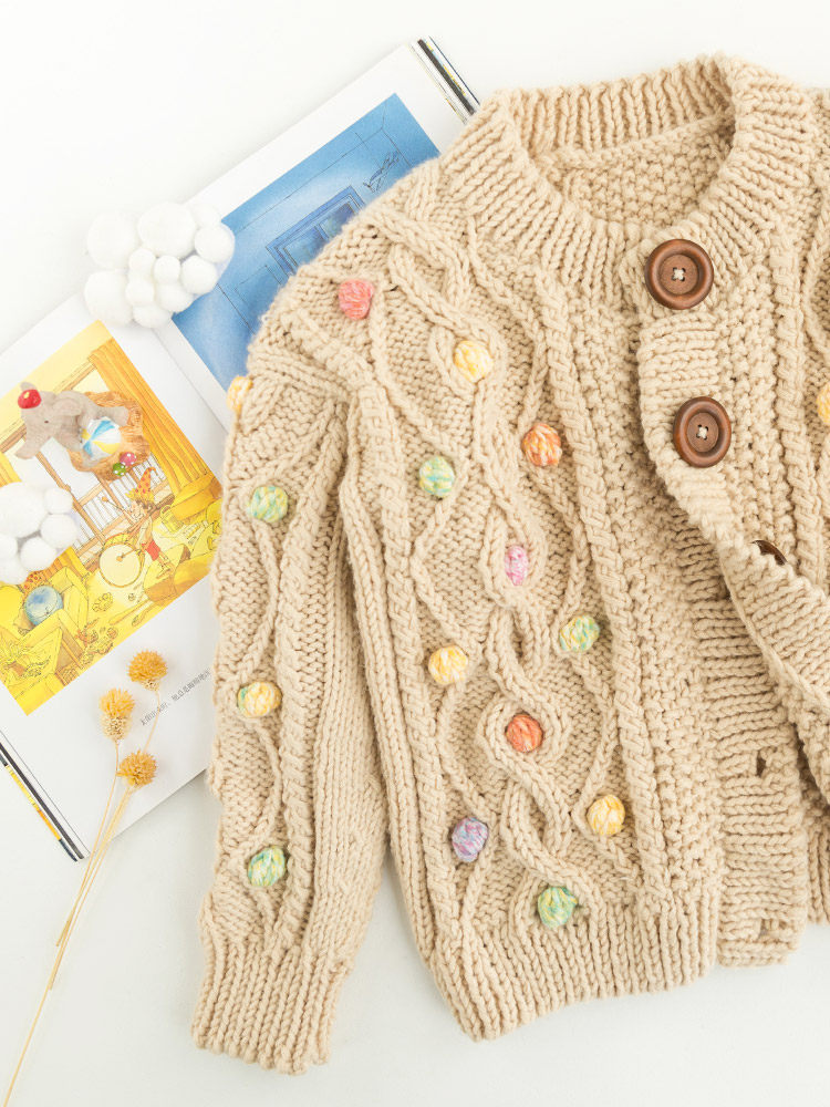 New mommy handmade candy parent-child coat baby sweater hand knitted wool diy wool ball material package