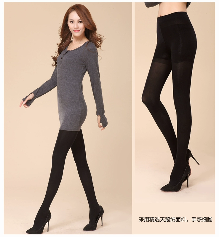 5 cặp vớ Langsha mùa hè pantyhose chống móc lụa nhung cộng với tập tin xà cạp dày stovepipe mùa xuân và mùa thu mùa đông