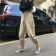 Mùa xuân và mùa thu Phiên bản Hàn Quốc của ulzzang phong cách Harajuku bf lỏng hoang dã eo cao dụng cụ giản dị quần rộng chân hậu cung nữ sinh viên quần tập gym nữ