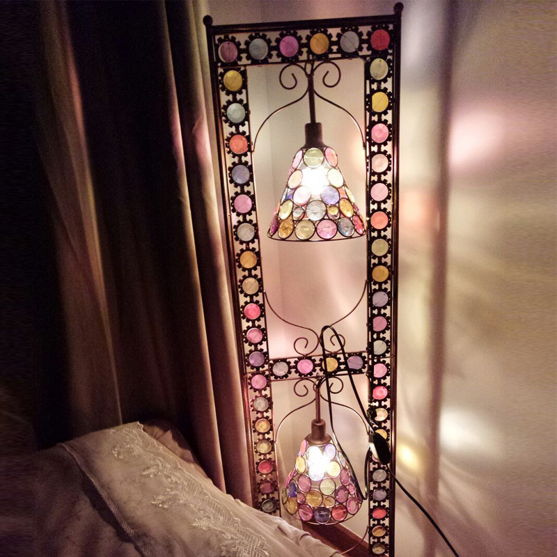Eurostyle Floor Lamp Retro Café Bedroom Bookroom Living-room Living-room Light buried lamp Bohemian idylonpark Creative lamp