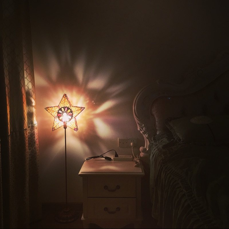 Eurostyle Lights Stars Strong Projection Floor Lamp Retro Living Room Bedroom Night Light Sleeping Bed Headlights Handmade Light