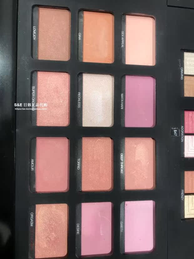 Năng lực sửa chữa ánh sáng cao Nars chính hãng của Hàn Quốc rouge 4,8g cực khoái Cực khoái sâu họng DEEP THROAT bảng má kryolan