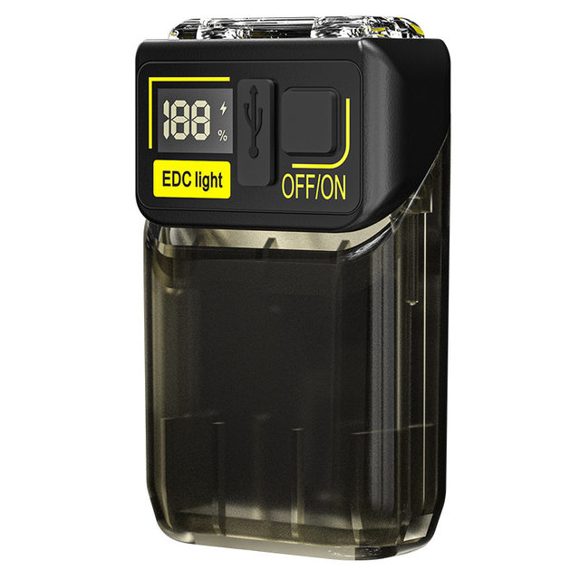 Super Bright Auto Repair Work Light, Strong Magnetic Adsorption, Long-Range Multi-Functional Flip Flashlight, Emergency Red and Blue Flashing Repair Light