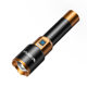Smiling Shark Super Bright Black Gold Sky Penetrating Cannon M80 Outdoor Hiking and Mountaineering Zoom Flashlight Tactical LED Lighting Flashlight