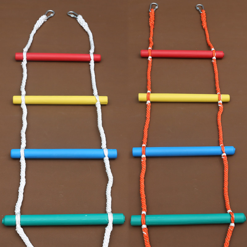 Kindergarten climbing ladder children climbing rope climbing ladder color rope ladder nylon rope climbing ladder expansion training non-slip custom