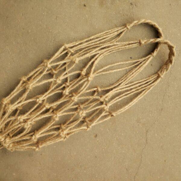 Hemp Rope Woven Mesh Bag Mesh Pocket Wine SON HAND ROPE WINE FOR CARRYING ROPE WINE TAVERINE BAG WINE WITH ROPE LINEN ROPE MESH BAG